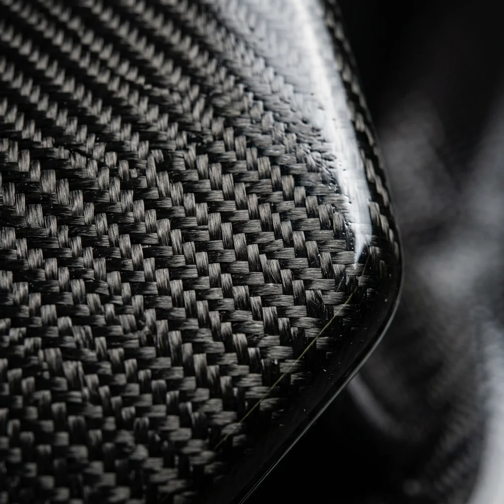 Macro shot of carbon-fiber weave